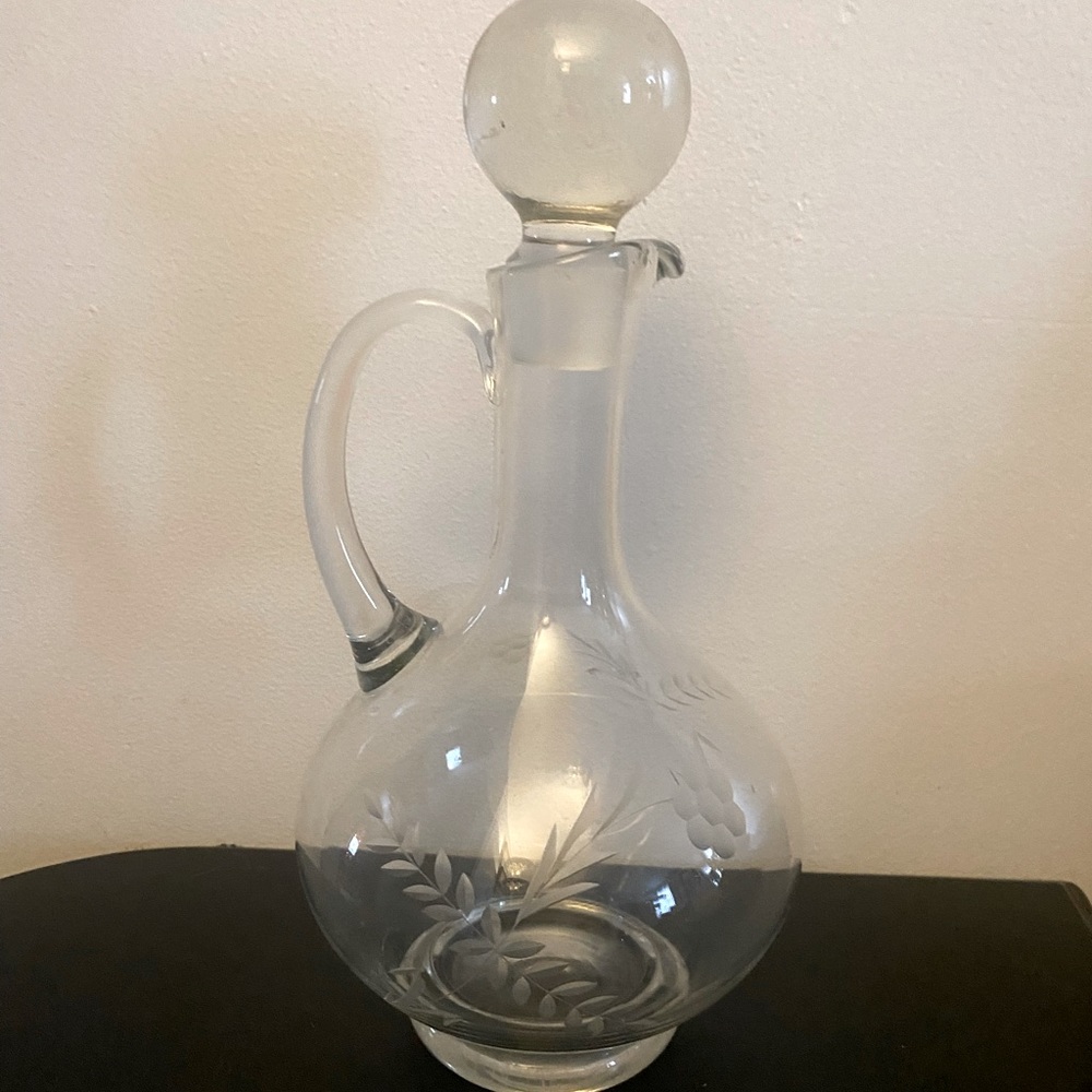 Princess House Crystal Wine Decanter
